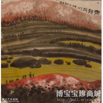 青龙河畔 当代水墨画 贾子兴作品 类别: 当代水墨画